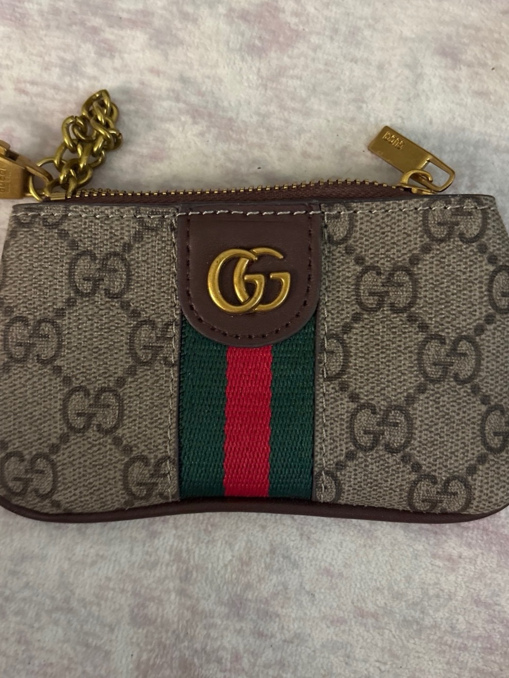Gucci Brown GG Supreme Tote with Green and Red Web Stripe - Picture 3 of 9